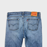 Levi's 510 Skinny Jeans Mens 34x30 Blue Light Wash Stretch Mid Rise Tapered Leg
