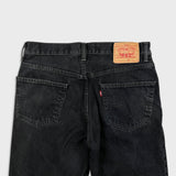 Vintage Y2K Levi's 550 Jeans Mens 33x30 Black Relaxed Fit Dark Wash Baggy Faded Denim Pants