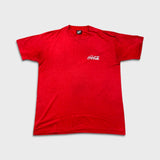 Vintage 90s Coca Cola T Shirt Mens Large Red USA Single Stitched Graphic Tee