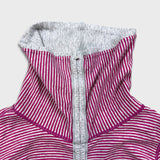 Lululemon In A Cinch Long Sleeve Tee Women Size 10 Pink / Gray Reversible