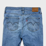 Levi's 720 Jeans Womens 30x30 Blue High Rise Super Skinny Faded Slim Leg Denim Pants