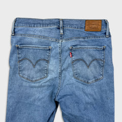 Levi's 720 Jeans Womens 30x30 Blue High Rise Super Skinny Faded Slim Leg Denim Pants