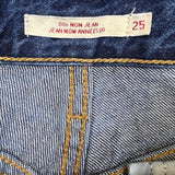 Levi's Mom Jean Womens 25x28 Blue Medium Wash High Rise Taper Leg Denim Pants