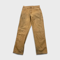 Dickies Pants Mens 28x32 Beige Straight Leg Faded Hammer Loop Canvas Workwear