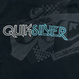 Vintage Y2K Quiksilver T Shirt Mens Large Black Faded Graphic Short Sleeve Tee