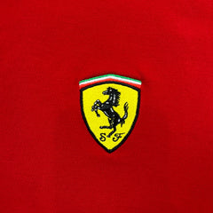 Vintage 90s Ferrari Polo Shirt Mens XL Red Scuderia Embroidered Short Sleeve Racing