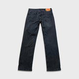 Levi's 514 Jeans Men 31x32 Black Slim Straight Fit Dark Wash Stretch Faded Denim Pants
