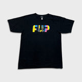 Vintage Y2K Flip Skateboard T Shirt Mens Large Black NHS Graphic Short Sleeve Tee