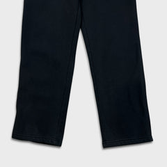 Adidas Sweatpants Mens Medium Black Spell Out Wide Leg Fleece Comfort Jogger