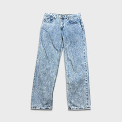 Levi's Low Pro Straight Jeans Womens 30x30 Blue Acid Wash Relax Mid Rise Denim Pants