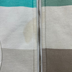 Lululemon Scuba Hoodie Womens Size 8 White Colorblock Full Zip Hooded Sweater