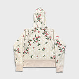 Lululemon Scuba Hoodie Womens Small Beige AOP Full Zip Floral Hooded Sweatshirt