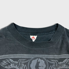 Vintage 2008 AC/DC Black Ice T Shirt Mens Small Gray Sun Faded Distress Band Tee