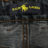 Polo Ralph Lauren Jeans Mens 32x28 Blue Medium Wash Western Cowboy Embroidered Pants
