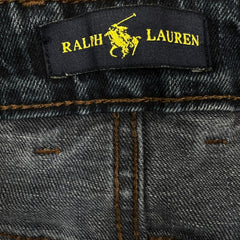 Polo Ralph Lauren Jeans Mens 32x28 Blue Medium Wash Western Cowboy Embroidered Pants