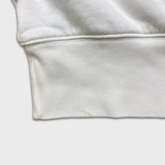 Nike Sportswear Sweatshirt Womens Small White Center Swoosh Crop Pullover Crewneck