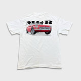 Vintage 90s MG MGB T Shirt Mens Large White USA Sports Car Single Stitch Tee