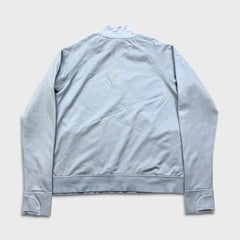 Lululemon Engineered Warmth Sweatshirt Womens Size 12 Blue 1/2 Zip Wool Sweater