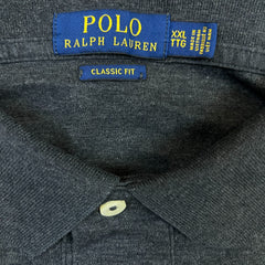 Polo Ralph Lauren Shirt Mens 2XL Gray Pony Cotton Casual Preppy Short Sleeve