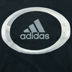 Vintage 90s Adidas T Shirt Mens Large Black 3 Stripes Athletic Short Sleeve Tee