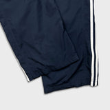 Vintage Y2K Adidas Track Pants Mens XL Blue 3 Stripes Spell Out Relaxed Straight Jogger