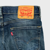 Levi's 505 Jeans Mens 30x28 Blue Regular Fit Straight Leg Dark Wash Denim Pants