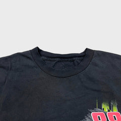 Vintage Y2K Dale Earnhardt Jr Shirt Mens XL Black Faded NASCAR Racing Long Sleeve Tee