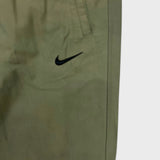 Nike Sportswear Track Pants Mens Large Green Woven Swoosh Taper Leg