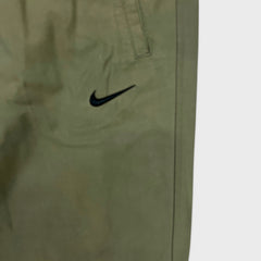 Nike Sportswear Track Pants Mens Large Green Woven Swoosh Taper Leg