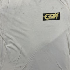 Vintage Y2K Ozzy Osbourne Blizzard of Ozz T Shirt Mens Large White Band Tee