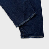 Levi's 502 Jeans Mens 32x28 Blue Regular Taper Fit Dark Wash Stretch Denim Pants