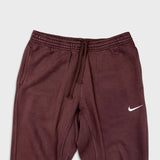 Nike Sportswear Sweatpants Mens Large Red Swoosh Taper Leg Fleece Jogger