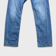 Levi's 505 Jeans Mens 33x30 Blue Regular Fit Straight Leg Light Wash Denim Pants
