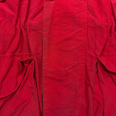 Vintage 90s Nautica Jacket Mens XL Red Full Zip Faded Outdoor Heavy Coat