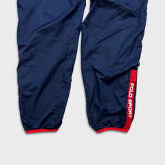 Vintage 90s Polo Sport Ralph Lauren Track Pants Mens Medium Blue Lined Jogger