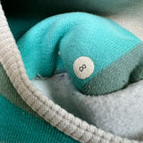 Lululemon Scuba Hoodie Womens Size 8 White Colorblock Full Zip Hooded Sweater