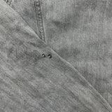 Levi's Denim Jacket Mens Medium Gray Type III Light Wash Western Trucker