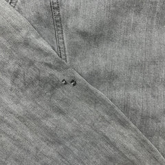 Levi's Denim Jacket Mens Medium Gray Type III Light Wash Western Trucker