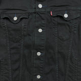 Levi's Type III Jean Jacket Mens Large Black Denim Western Trucker Button Up