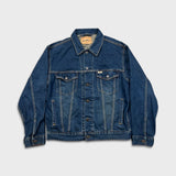 Signature by Levi Strauss Denim Type III Jacket Mens Medium Blue Coat Trucker