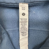 Lululemon Scuba Oversized 1/2 Zip Hoodie Womens XS Blue Hooded Sweater