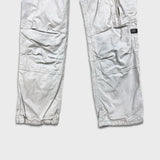 G-Star Raw 3301 Pants Mens 32x27 Gray Straight Fit Casual Utility Cargo Trousers