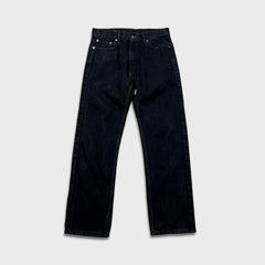 Levi's 505 Jeans Mens 30x30 Black Regular Fit Straight Leg Dark Wash Denim Pants