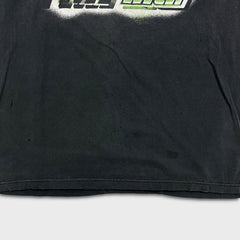 Vintage Y2K FMF Intl Racing T Shirt Mens Large Black Faded Distressed Motocross Tee