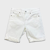 G-Star Raw Jeans Mens Size 31 White 3301 Slim Denim Shorts Taper Fit Jorts