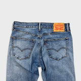 Levi's 505 Jeans Mens 34x32 Blue Regular Fit Straight Leg Stretch Medium Wash Denim Pants