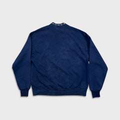 Vintage 90s Christmas Winter Sweatshirt Mens Large Blue USA Animal Pullover