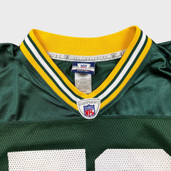 Vinatge Y2K Reebok AJ Hawk Green Bay Packers #50 NFL Jersey Mens Medium Green Football