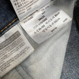 Levi's 505 Jeans Mens 34x30 Blue Regular Fit Straight Leg Distress Dark Wash Pants