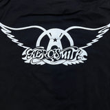 Vintage Y2K Aerosmith Just Push Play T Shirt Mens XL Black Hajime Sorayama Tour Tee